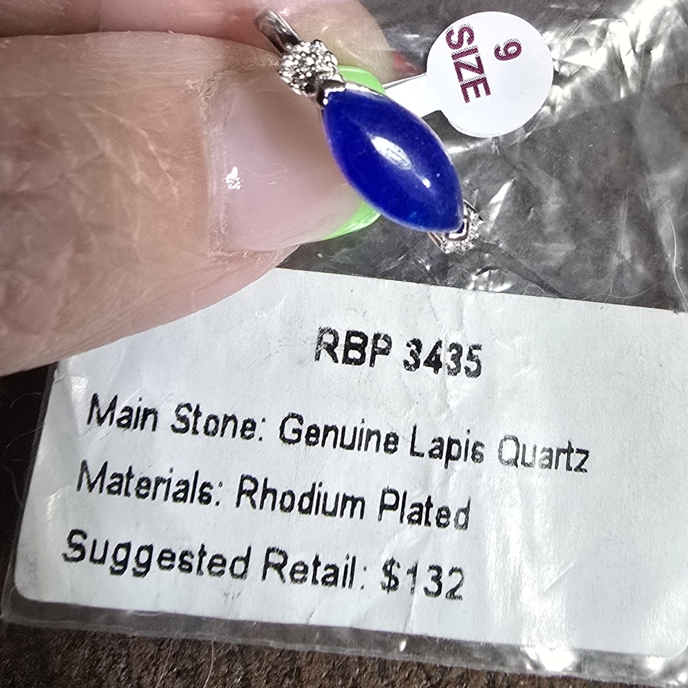 Bomb Party RBP3435 Blue Lapis Lazuli Ring